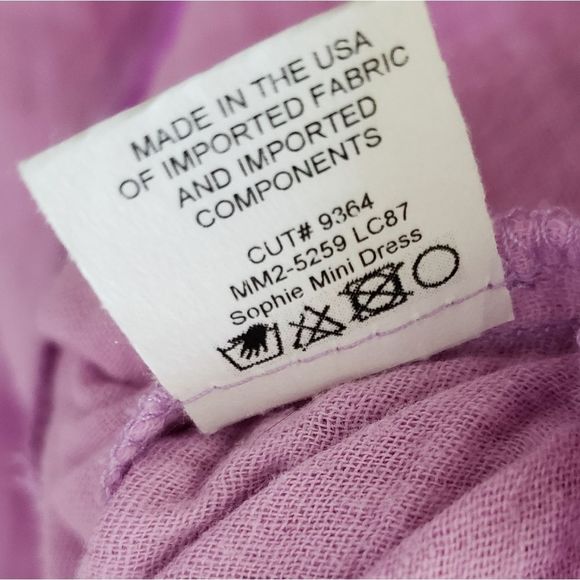 Show Me Your Mumu Sophie Mini Dress in Bright Lilac Purple Size Medium - Picture 6 of 7